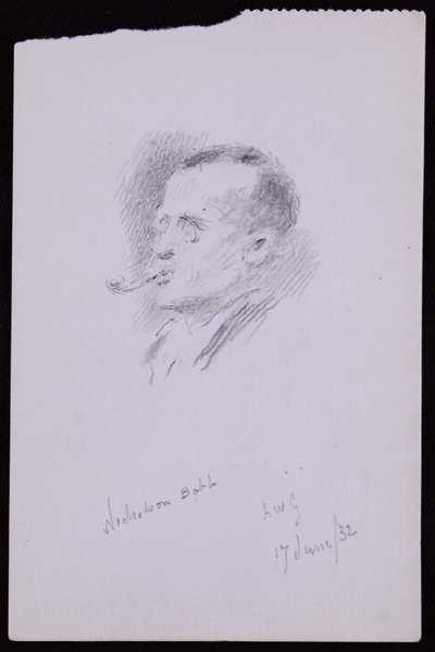 Portrett av S Nicholson Babb av Francis Wilfred Lawson
