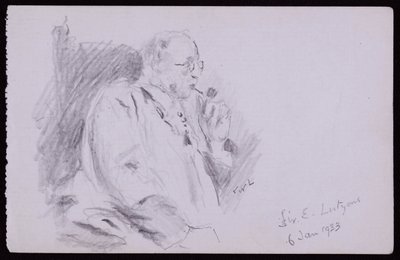 Portrett av Sir Edwin Lutyens av Francis Wilfred Lawson