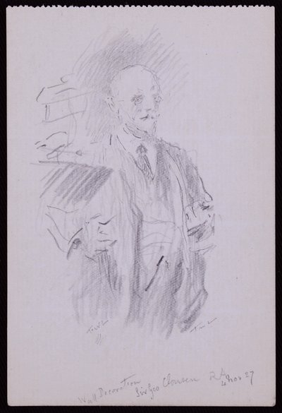 Portrett av Sir George Clausen av Francis Wilfred Lawson
