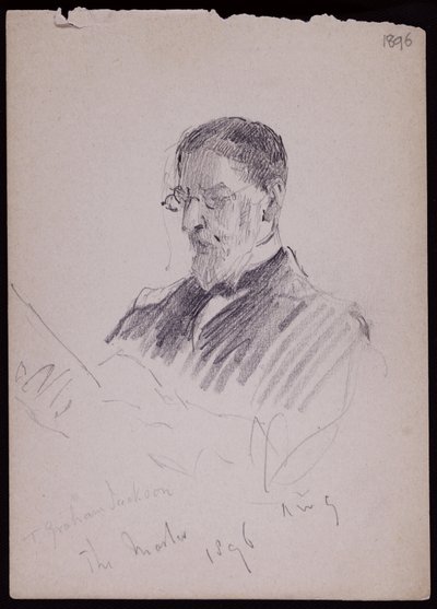Portrett av TG Jackson av Francis Wilfred Lawson