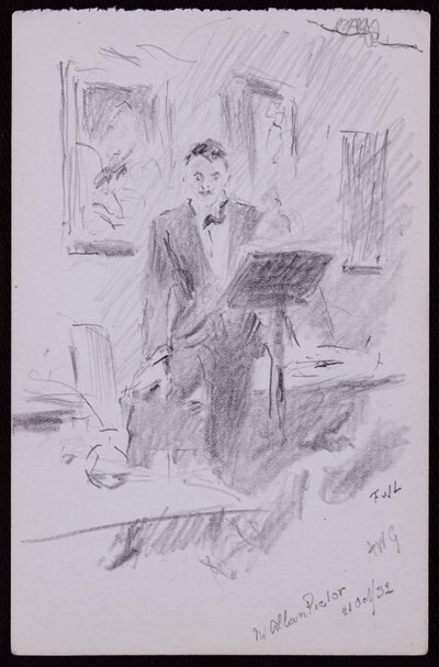 Portrett av W Allan Pictor av Francis Wilfred Lawson