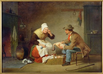 Forhandling (The Christmas Tyrkia) ca. 1858 av Francis William Edmonds