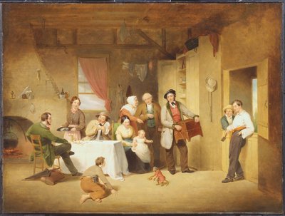 Lirekassemannen (den omreisende musikeren) av Francis William Edmonds