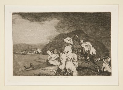 Er du ok? (Det tjener deg rett), pl. 6 fra The Disasters of War av Francisco de Goya
