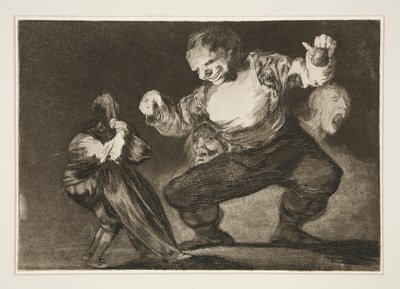 Bobalic?n (Simpleton), pl. 4 fra serien Los proverbios av Francisco de Goya