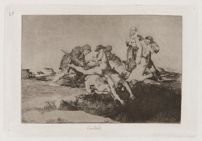 Charity, plate 27 fra The Disasters of War av Francisco de Goya