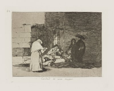 Veldedighet til en kvinne. (En kvinne av Francisco de Goya