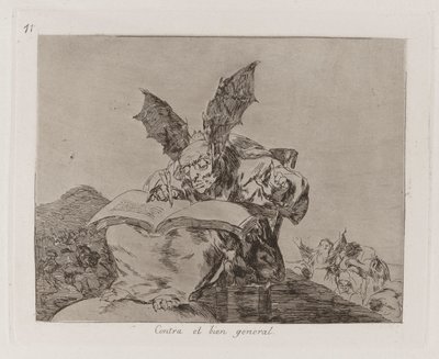 Against the Common Good, Plate 71 fra The Disasters of War av Francisco de Goya