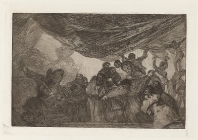 Disparate claro (Clear Folly), også kjent som Sin recomendarse a Dios ni al diablo (uten å rose seg selv enten til Gud eller djevelen), fra serien Los disparates (Los proverbios) av Francisco de Goya