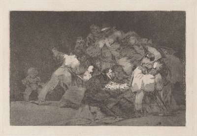 General Folly, også kjent som One of the Cat and the Dress of a Devotee, fra serien Los disparate (The Proverbs) av Francisco de Goya