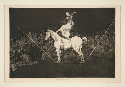 Disparate puntual (Punctual Folly), unummerert plate fra serien Los proverbios av Francisco de Goya