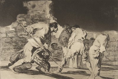 Tull og tull Ordspråkene, ca. 1816-23 utgitt 1864. av Francisco de Goya