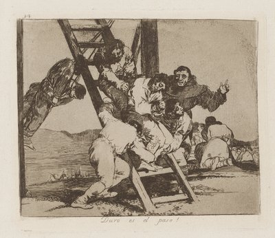 Vanskelig er steget! (Punkt av Francisco de Goya