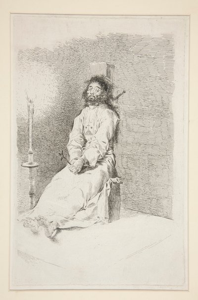 Den garroterte mannen av Francisco de Goya