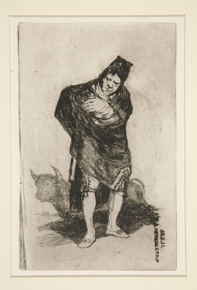 The Cloaked Man av Francisco de Goya