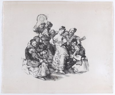 El vito Den andalusiske dansen, ca. 1825-1826., ca. 1825-1826. av Francisco de Goya