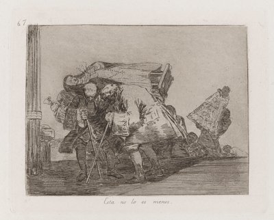 Dette er ikke mindre, Plate 67 fra The Disasters of War av Francisco de Goya