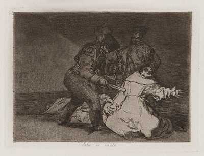 This is Bad, Plate 46 fra The Disasters of War av Francisco de Goya