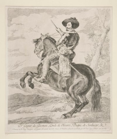 Gaspar de Guzman, grev hertug av Olivares av Francisco de Goya