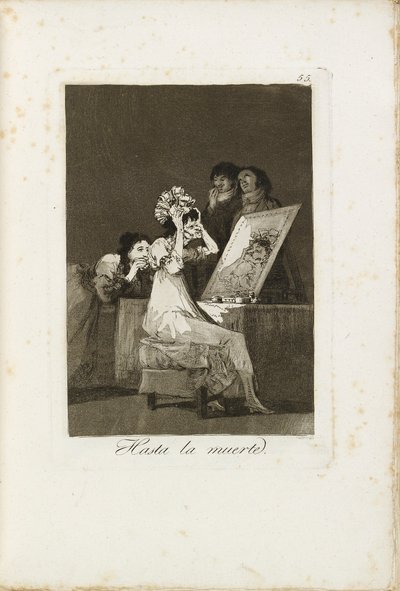 Inntil døden, 1799-1799 av Francisco de Goya