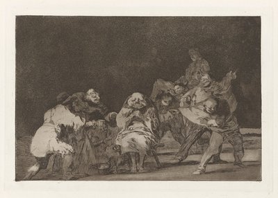 Lojalitet, også kjent som Han som ikke liker deg vil ærekrenke deg i spøk, fra serien The Nonsense (The Proverbs) av Francisco de Goya