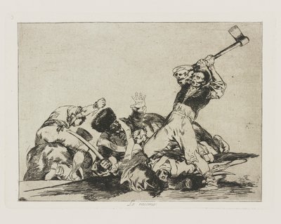Det samme (The Same), pl. 3 fra serien The Disasters of War av Francisco de Goya