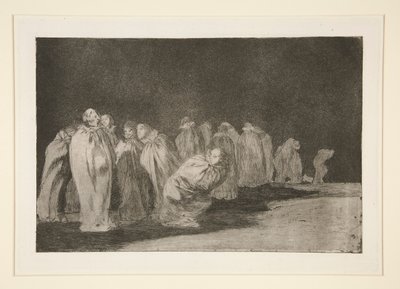 The Sacks (Men in Sacks), pl. 8 fra serien The Proverbs av Francisco de Goya