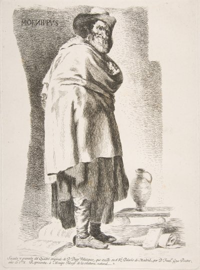 Moenippus Menipo-filosof, 1778. av Francisco de Goya