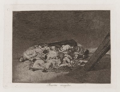Harvest of the Dead, plate 63 fra The Disasters of War av Francisco de Goya