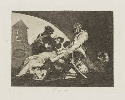 Ikke engang for dem. (Det gjør heller ikke disse.), pl. 11 fra serien The Disasters of War av Francisco de Goya