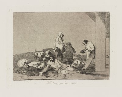 Du trenger ikke å rope. (Punkt av Francisco de Goya