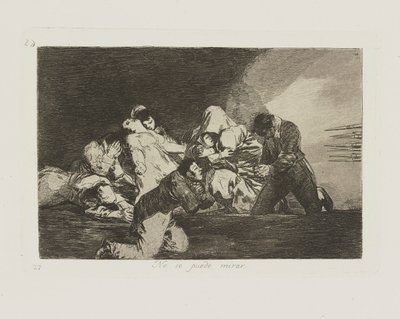 Kan ikke se. (Man kan av Francisco de Goya