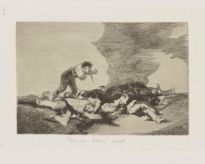 For det er du født. (Dette er du født for.), pl. 12 fra serien The Disasters of War av Francisco de Goya
