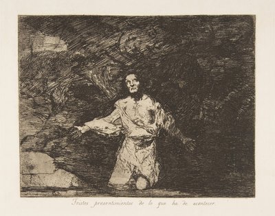 Plate1 fra The Disasters of War The Disasters of War: Sad..., ca. 1815 utgitt 1863. av Francisco de Goya
