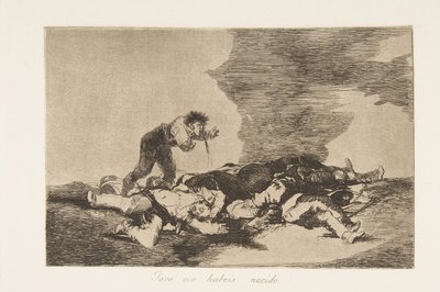 Plate 12 fra The Disasters of War Los Desastres de la Guerra: Denne ..., 1810 publisert 1863. av Francisco de Goya