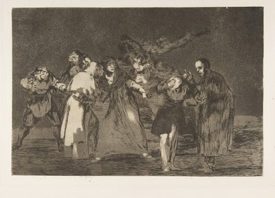Plate 16 fra Disparates: Sår leges raskere enn forhastede ord, ca. 1816-23 utgitt 1864. av Francisco de Goya