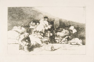Plate 25 fra The Disasters of War The Disasters of War: Disse også. Også e..., 1810. av Francisco de Goya