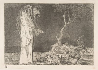 Plate 2 fra Disparates: Folly of Fear, ca. 1816-23 utgitt ca. 1848. av Francisco de Goya