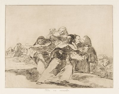 Plate 42 fra The Disasters of War Los Desastres de la Guerra: Every..., 1810 publisert 1863. av Francisco de Goya