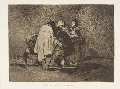 Plate 53 fra The Disasters of War Los Desastres de la Guerra: Th..., 1811-12 publisert 1863. av Francisco de Goya