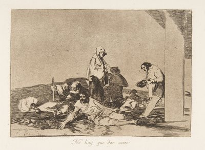 Plate 58 fra The Disasters of War Los Desastres de la Guerra: It..., 1811-12 publisert 1863. av Francisco de Goya