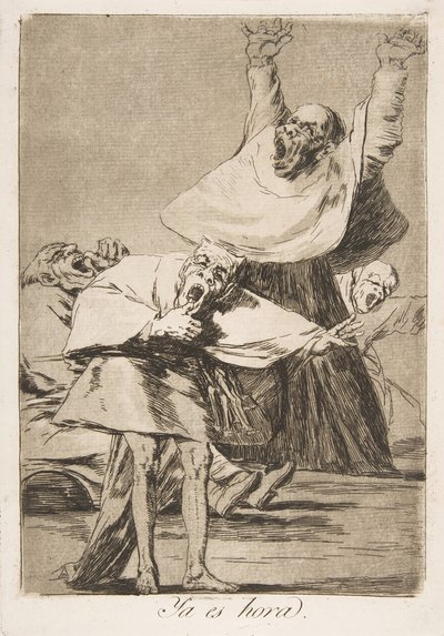 Plate 80 fra Los Caprichos: Det er på tide Ya es hora., 1799. av Francisco de Goya
