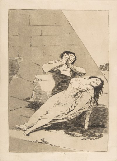 Plate 9 fra Los Caprichos: Tantalus Tantalus., 1799 av Francisco de Goya