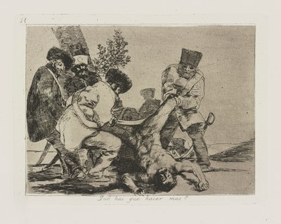 hva? må du gjøre mer? (Hva mer kan gjøres?), pl. 33 fra serien The Disasters of War av Francisco de Goya