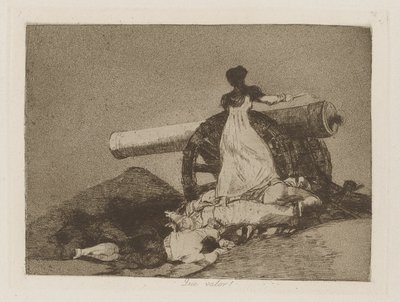 Hvilken verdi! (Hvilket mot!), pl. 7 fra serien The Disasters of War av Francisco de Goya