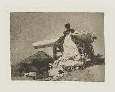 Hvilken verdi! (Hvilket mot!), pl. 7 fra serien The Disasters of War av Francisco de Goya