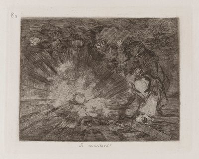Hvis gjenoppstå?? (Will She Rise Again?), Plate 80 fra The Disasters of War av Francisco de Goya