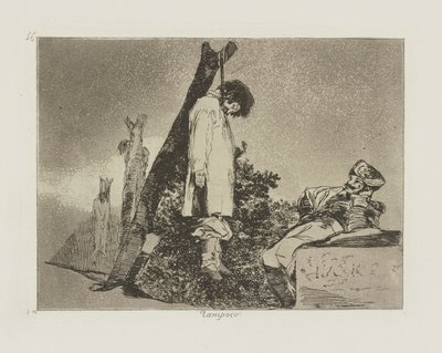 Ikke i det hele tatt. (Ikke [i dette tilfellet] heller.), pl. 36 fra serien The Disasters of War av Francisco de Goya