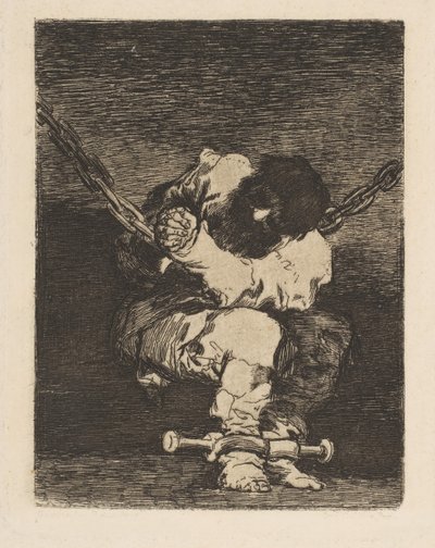 Varetektsfengslingen er like barbarisk som forbrytelsen Sikkerhet like barbarisk som forbrytelsen, ca. 1815. av Francisco de Goya