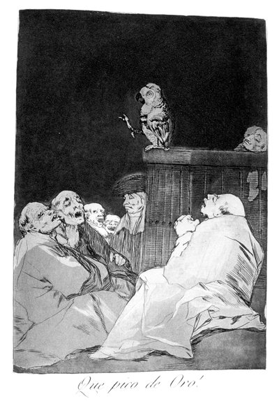 For et gullnebb!, 1799 av Francisco de Goya